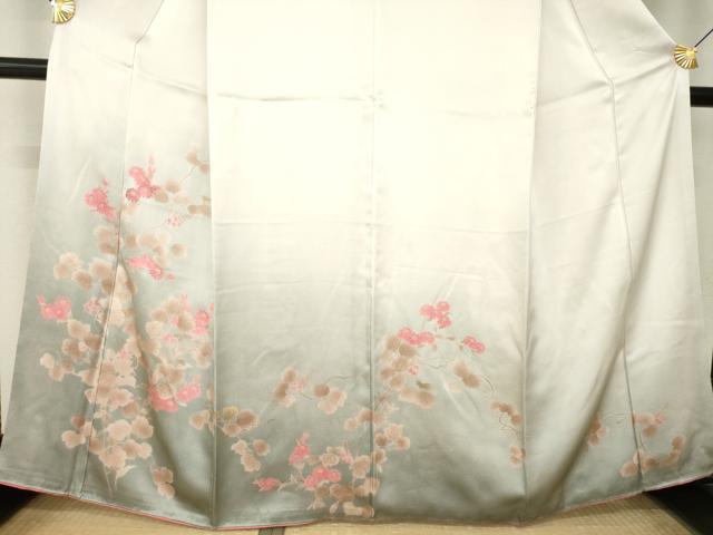 平和屋着物●訪問着　詩集　花蔦草文　暈し染め　正絹　逸品　AABM7082ck