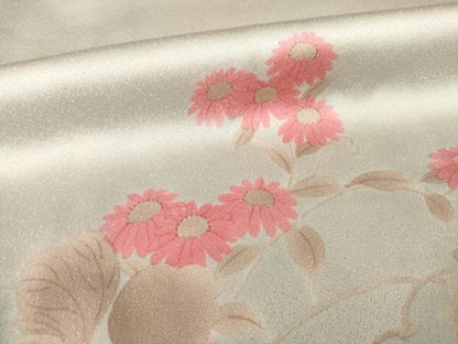 平和屋着物●訪問着　詩集　花蔦草文　暈し染め　正絹　逸品　AABM7082ck