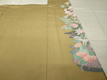 平和屋着物●豪華色留袖　友禅　遠山文　まるやま扱い　ロング丈　正絹　逸品　AABM7084ck