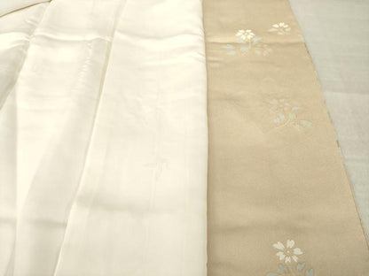 平和屋着物●豪華色留袖　作家物　駒刺繍　道長花文　金彩　正絹　逸品　AABM7092ck