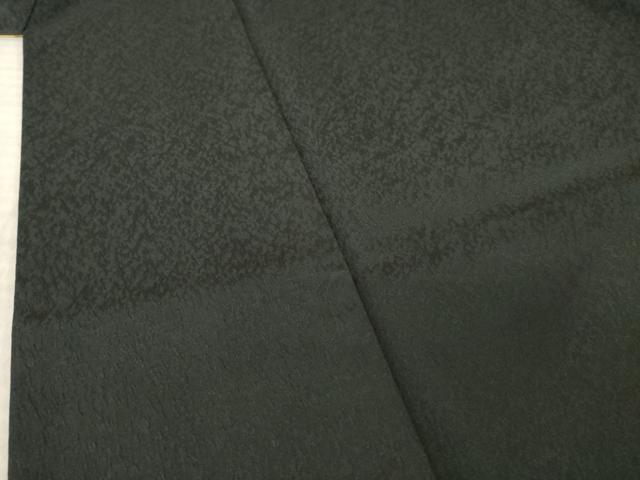 平和屋着物●小振袖　二尺袖　舞花文　黒地　洗える着物　AABM7094ck