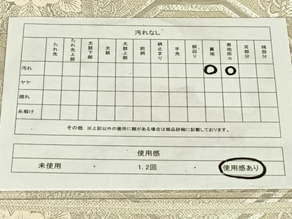 平和屋着物◎六通柄袋帯　唐織　蜀江花文　銀糸　正絹　逸品　AABM7287dk