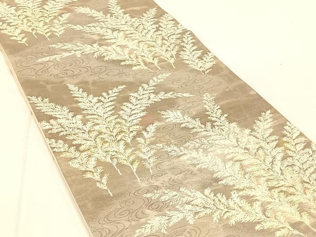 平和屋着物◎六通柄袋帯　唐織　古都の四季　錦引箔　正絹　逸品　AABM7308dk