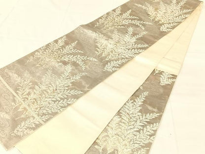 平和屋着物◎六通柄袋帯　唐織　古都の四季　錦引箔　正絹　逸品　AABM7308dk