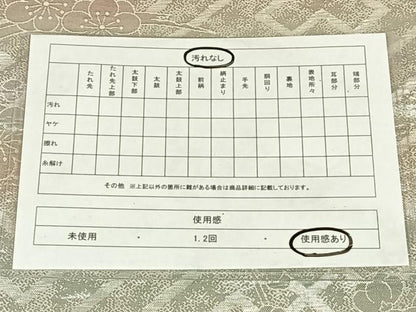 平和屋着物◎佐賀錦　両面六通柄袋帯　紗綾形梅文　銀糸　正絹　逸品　AABM7314dk