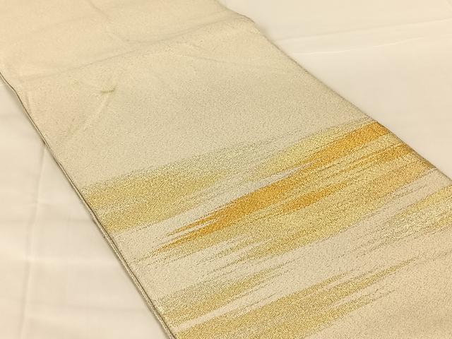 平和屋着物◎綴れ　太鼓柄袋帯　霞文　金銀糸　正絹　逸品　AABM7320dk