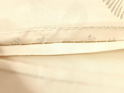 平和屋着物◎六通柄袋帯　唐織　舞花文　銀糸　正絹　逸品　AABM7449dk