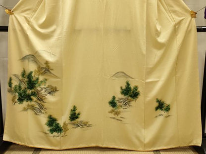 平和屋着物■訪問着　風景文　正絹　逸品　AABM7486sx
