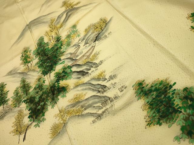 平和屋着物■訪問着　風景文　正絹　逸品　AABM7486sx