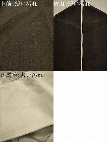 平和屋着物■豪華黒留袖　孔雀文　金彩　金銀糸　正絹　逸品　AABM7487sx
