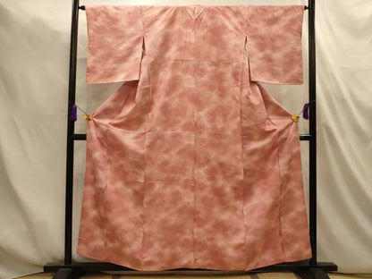平和屋着物■上質な小紋　舞蝶地紋　暈し染め　正絹　逸品　AABM7490sx