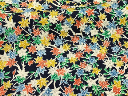 平和屋着物■上質な小紋　枝葉文　正絹　逸品　AABM7493sx