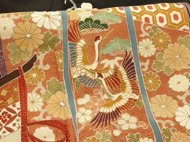 平和屋着物■豪華黒留袖　駒刺繍　几帳風景文　金糸　金彩　正絹　逸品　AABM7501sx