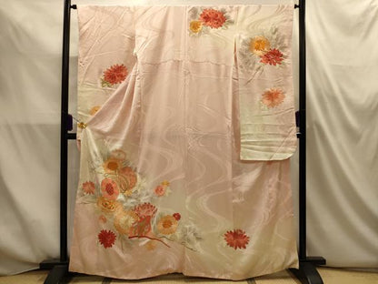 平和屋着物■豪華振袖　駒刺繍　流水花鼓文　暈し染め　金銀糸　正絹　逸品　AABM7508sx