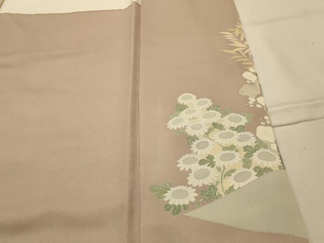 平和屋着物■豪華色留袖　草花文　正絹　逸品　AABM7511sx