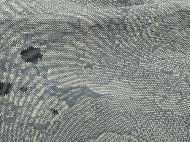 平和屋着物■上質な紬　重ね雲花文　正絹　逸品　AABM7515sx