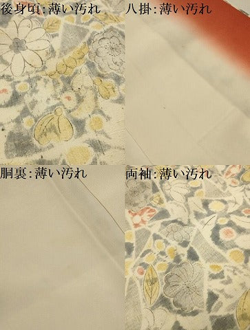 平和屋着物■上質な小紋　紬地　辻が花　正絹　逸品　AABM7517sx