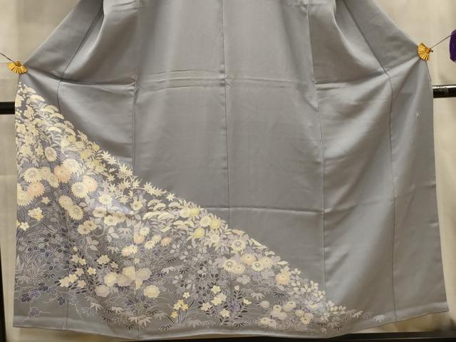 平和屋着物■豪華色留袖　作家物　草花文　正絹　逸品　AABM7519sx