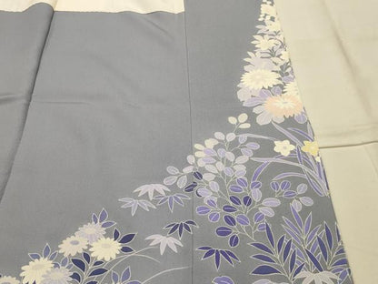 平和屋着物■豪華色留袖　作家物　草花文　正絹　逸品　AABM7519sx