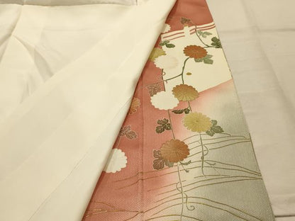 平和屋着物■豪華色留袖　駒刺繍　渡橋立波花文　暈し染め　金彩　正絹　逸品　AABM7522sx