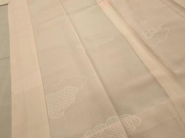 平和屋着物■長襦袢　無双仕立て　雲取吉祥文　暈し染め　正絹　逸品　AABM7523sx