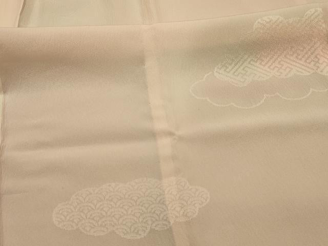 平和屋着物■長襦袢　無双仕立て　雲取吉祥文　暈し染め　正絹　逸品　AABM7523sx