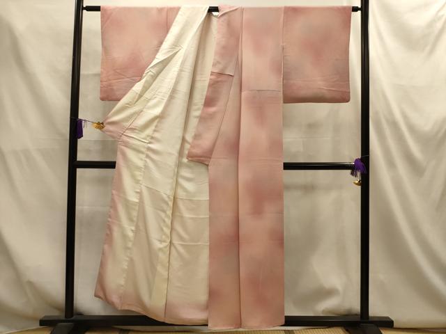 平和屋着物■上質な小紋　霞文　暈し染め　正絹　逸品　AABM7527sx