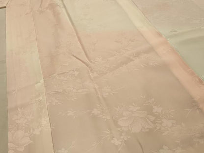 平和屋着物■長襦袢　無双仕立て　枝花文　暈し染め　正絹　逸品　AABM7532sx