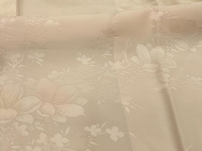 平和屋着物■長襦袢　無双仕立て　枝花文　暈し染め　正絹　逸品　AABM7532sx