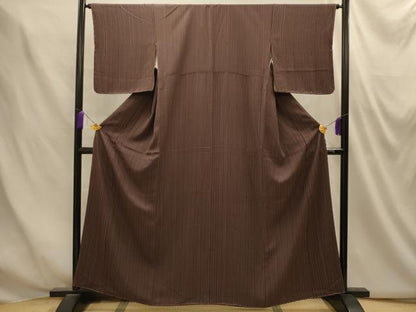 平和屋着物■上質な小紋　間道　正絹　逸品　AABM7535sx