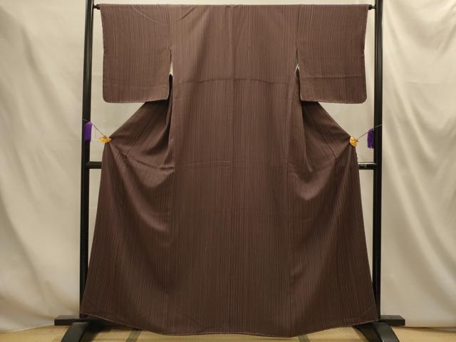 平和屋着物■上質な小紋　間道　正絹　逸品　AABM7535sx