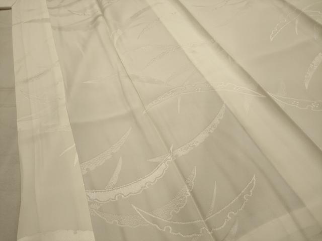 平和屋着物■長襦袢　無双仕立て　雪輪花文　正絹　逸品　AABM7537sx