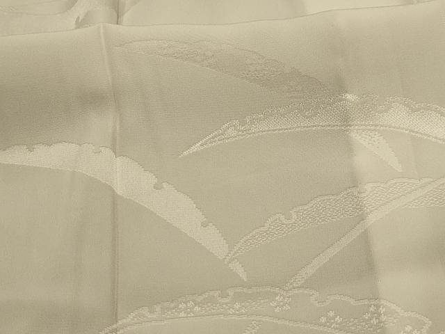 平和屋着物■長襦袢　無双仕立て　雪輪花文　正絹　逸品　AABM7537sx
