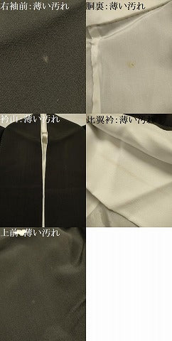 平和屋着物■豪華黒留袖　作家物　地紙重ね流水鴛鴦花文　金彩　正絹　逸品　AABM7546sx
