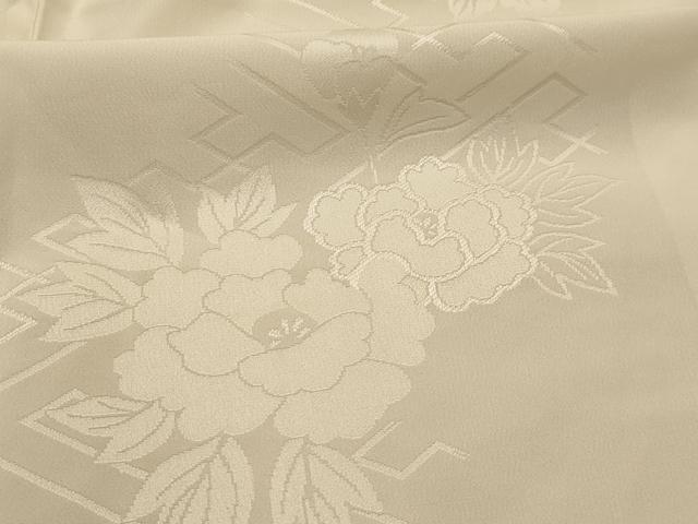 平和屋着物■長襦袢　袷　草花地紋　正絹　逸品　AABM7551sx