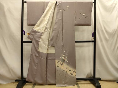 平和屋着物■訪問着　飾花文　暈し染め　正絹　逸品　AABM7554sx