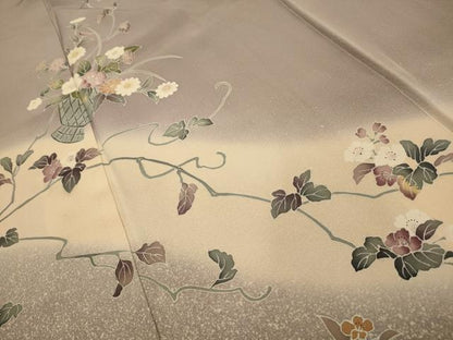 平和屋着物■訪問着　飾花文　暈し染め　正絹　逸品　AABM7554sx