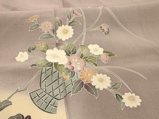 平和屋着物■訪問着　飾花文　暈し染め　正絹　逸品　AABM7554sx