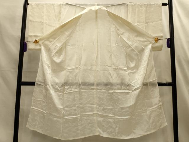 平和屋着物■長襦袢　無双仕立て　流水雲地紋　正絹　逸品　AABM7562sx
