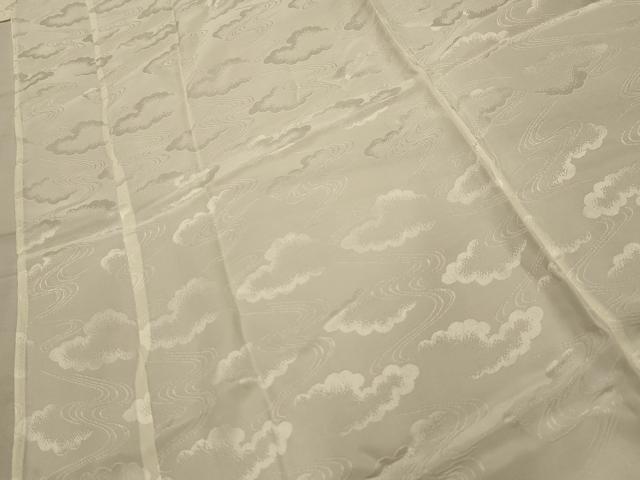 平和屋着物■長襦袢　無双仕立て　流水雲地紋　正絹　逸品　AABM7562sx