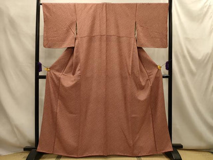 平和屋着物■江戸小紋　草花文　正絹　逸品　AABM7567sx