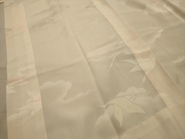 平和屋着物■長襦袢　無双仕立て　飛鶴文　暈し染め　正絹　逸品　AABM7577sx