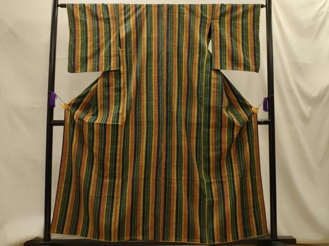 平和屋着物■上質な紬　間道　正絹　逸品　AABM7585sx