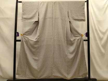 平和屋着物■上質な小紋　扇子　七福神　正絹　逸品　AABM7597sx