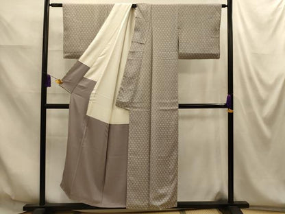 平和屋着物■上質な小紋　扇子　七福神　正絹　逸品　AABM7597sx