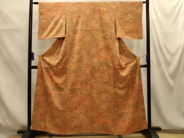 平和屋着物■江戸小紋　枯山水　正絹　逸品　AABM7617sx