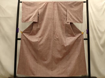 平和屋着物■上質な紬　霞文　正絹　逸品　AABM7618sx