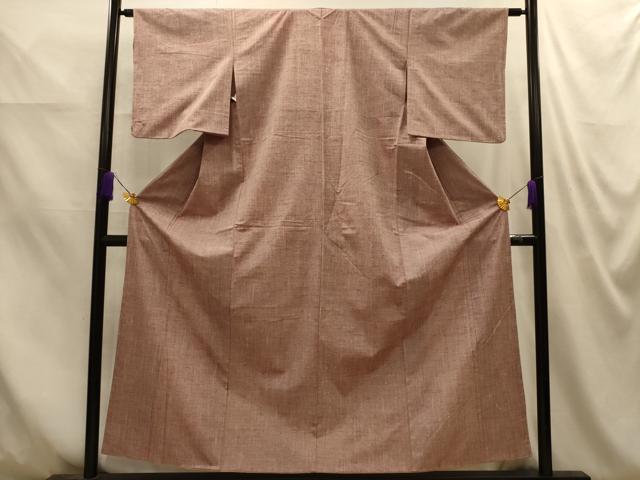 平和屋着物■上質な紬　霞文　正絹　逸品　AABM7618sx