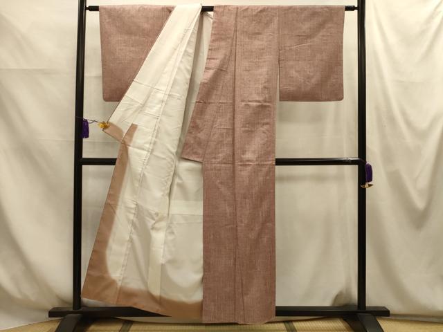 平和屋着物■上質な紬　霞文　正絹　逸品　AABM7618sx
