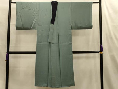 平和屋着物■男性　長襦袢　袷　人物風景文　暈し染め　金彩　正絹　逸品　AABM7621sx